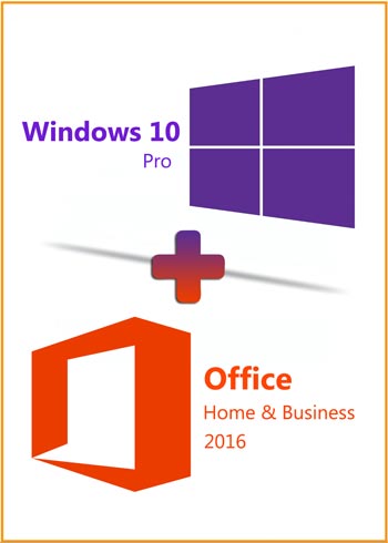 Windows 10 Pro + Office 2016 Home & Business Key Global Bundle