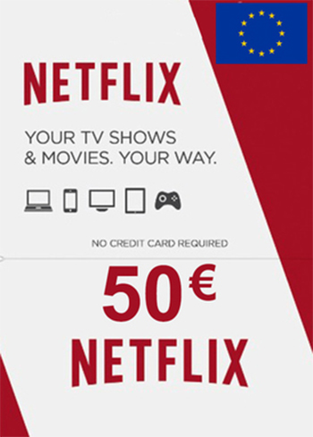 Netflix 50 EUR Gift Card EUROPE, mmorc.vip