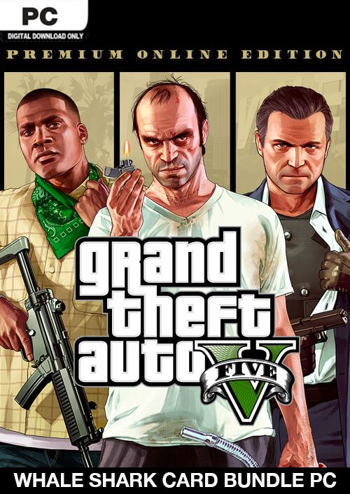 GTA V Premium Online Edition and Whale Shark Card Bundle Rockstar Digital Code Global, mmorc.vip