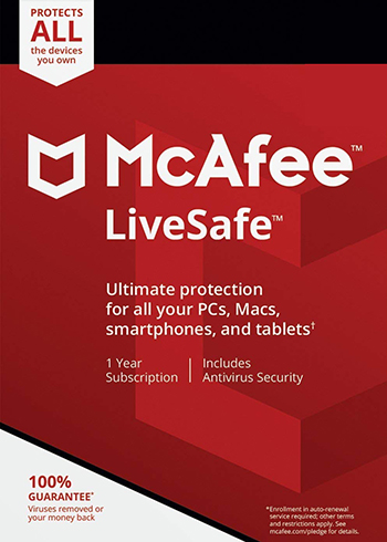 McAfee Livesafe 2020 Unlimited Devices 1 Year Digital Code Global, mmorc.vip